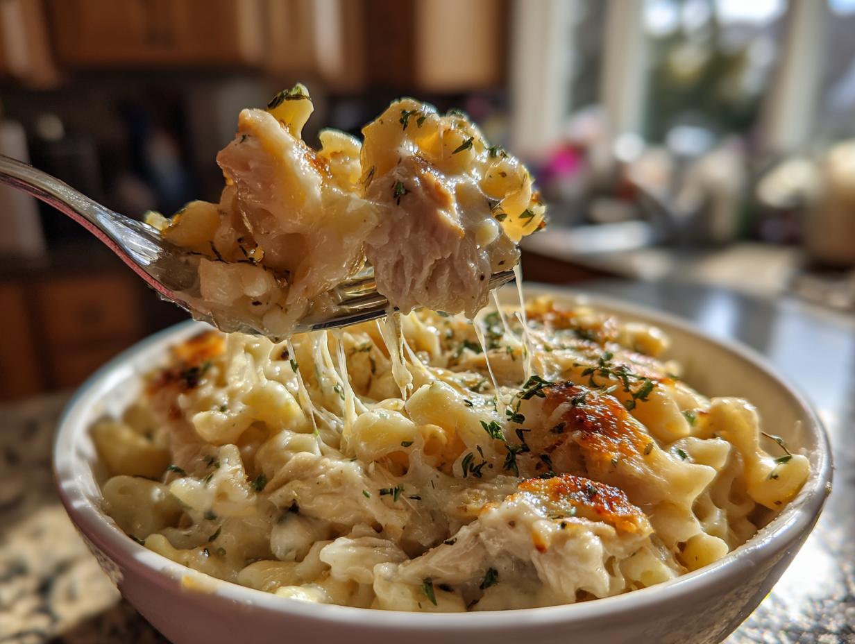 Hähnchen Mac and Cheese