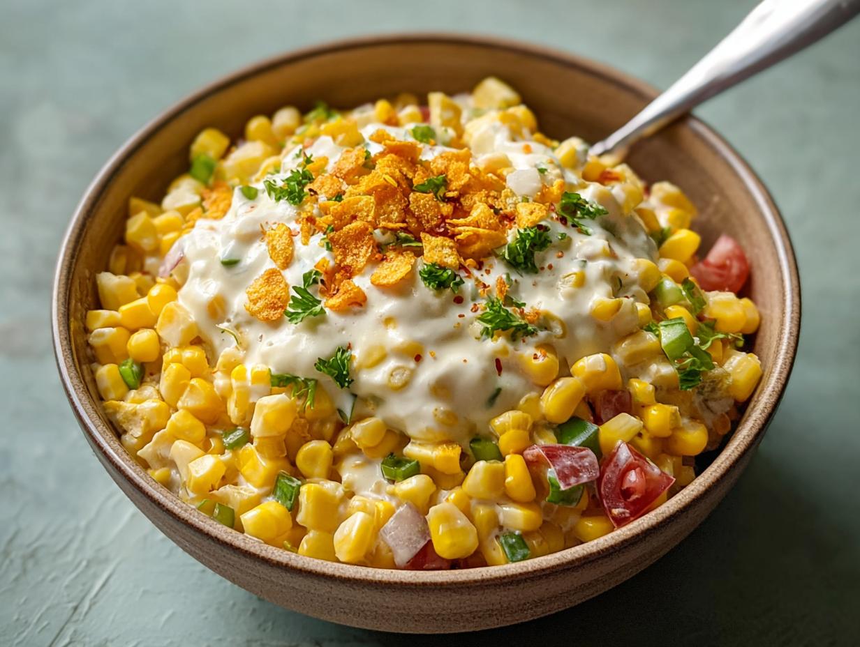 Beste Creamy Frito Corn Salad: 1 Heerlijke Smaak 6 Beste Creamy Frito Corn Salad: 1 Heerlijke Smaak - Creamy Frito Corn Salad - additional detail