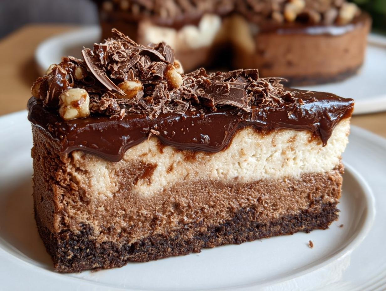 Deutscher Schokoladen: Dit is verrukkelijk - Deutscher Schokoladen Kasekuchen - additional detail