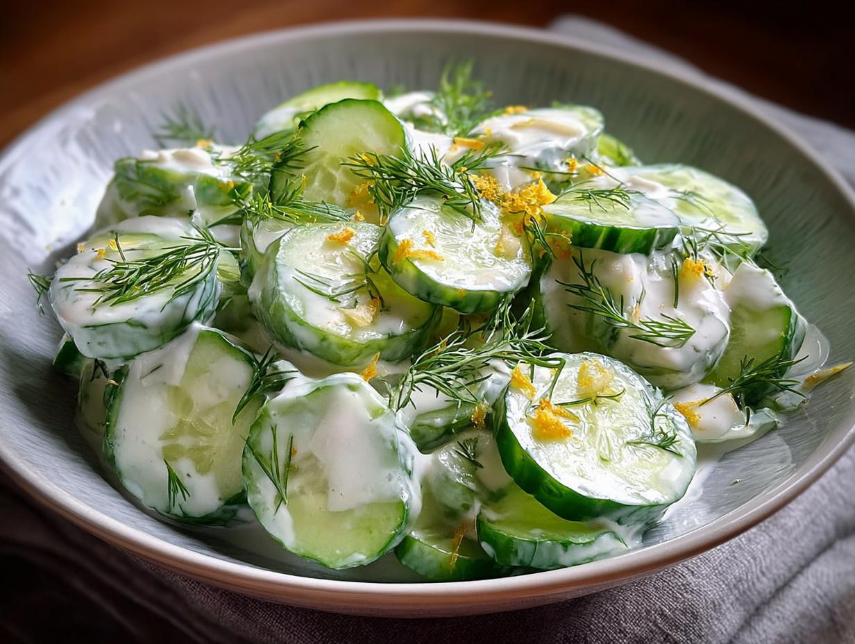 Gurkensalat mit Joghurt: Snel, makkelijk recept 6 Gurkensalat mit Joghurt: Snel, makkelijk recept - Gurkensalat Mit Joghurt Rezept - additional detail