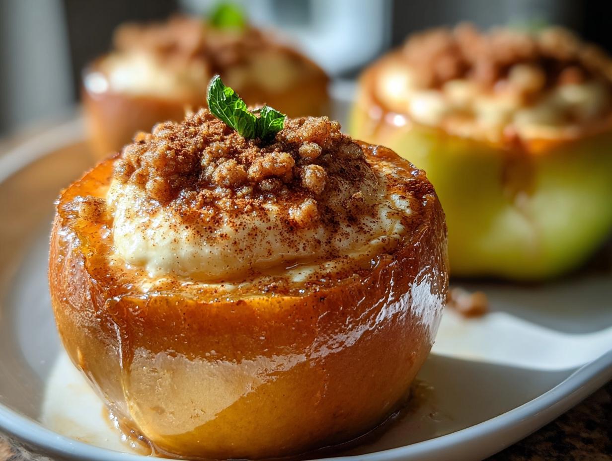 Käsekuchen Gefüllte Gebackene Äpfel: Traumhaft - Kasekuchen Gefullte Gebackene Apfel - additional detail
