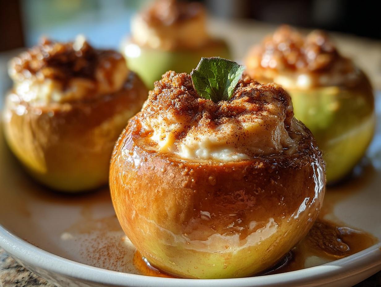 Käsekuchen Gefüllte Gebackene Äpfel: Traumhaft - Kasekuchen Gefullte Gebackene Apfel - additional detail