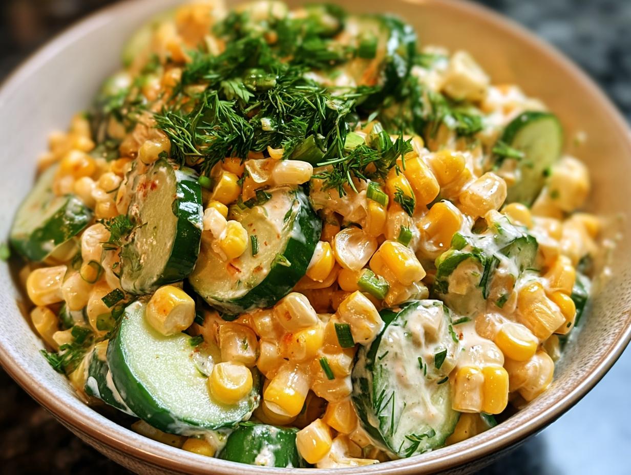 Street Corn Creamy Cucumber