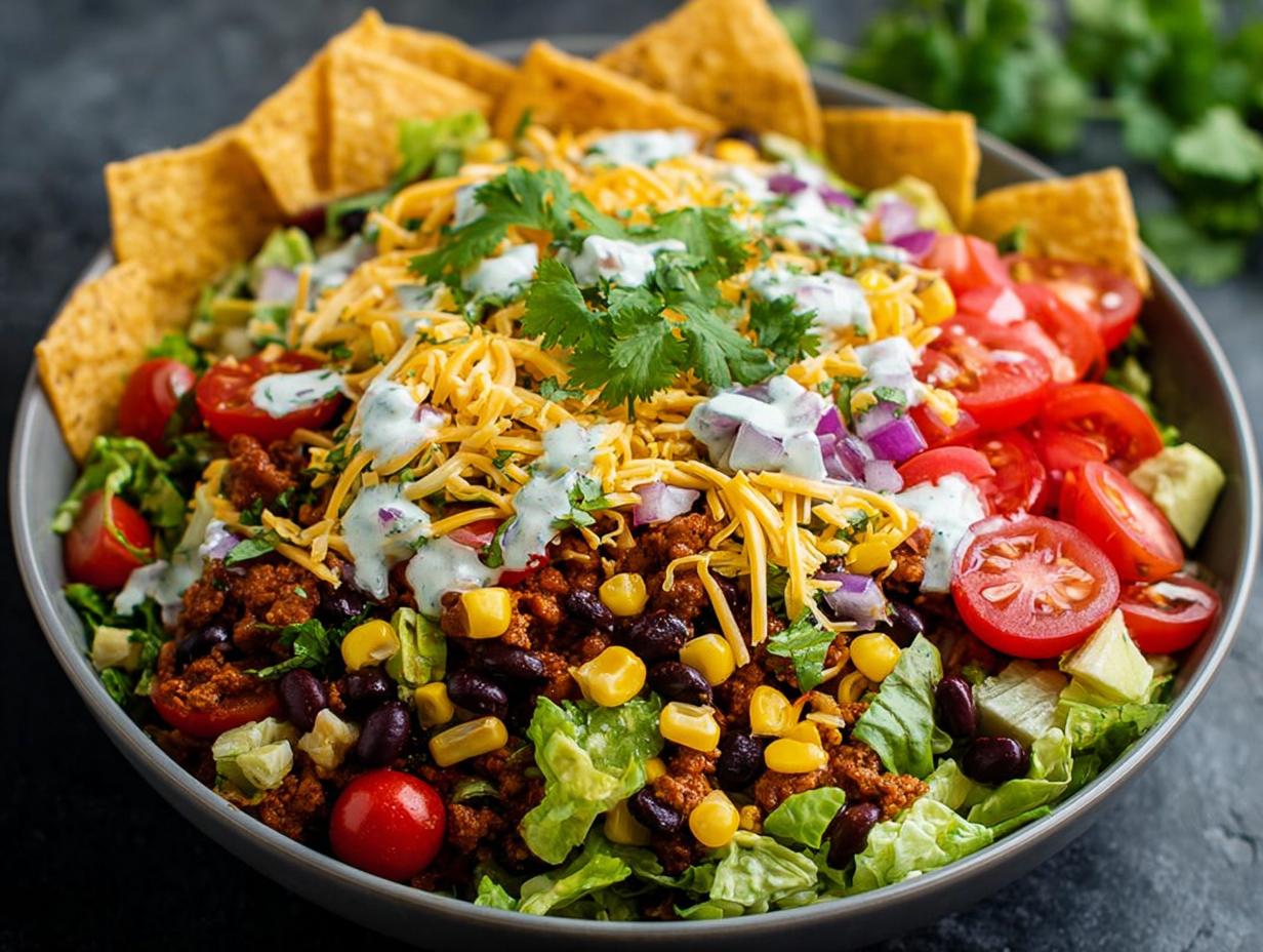Taco Salat Mit Schwarzen