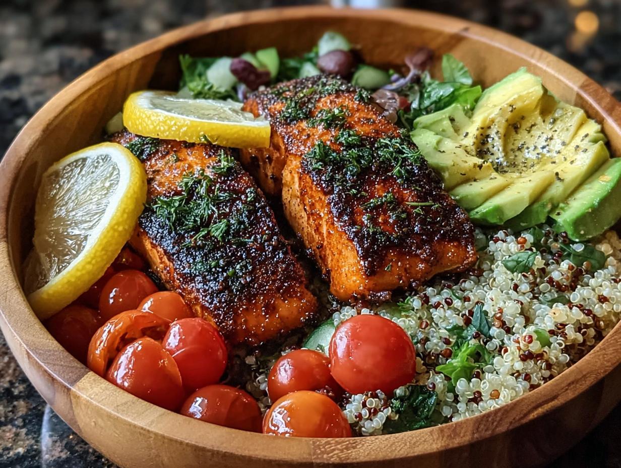 Zesty Lemon Herb Grilled Zalmsalade: 30 min! 5 Zesty Lemon Herb Grilled Zalmsalade: 30 min! - Zesty Lemon Herb Grilled - additional detail