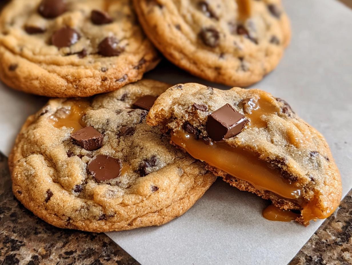 Caramel Chocolate Chip Cookies