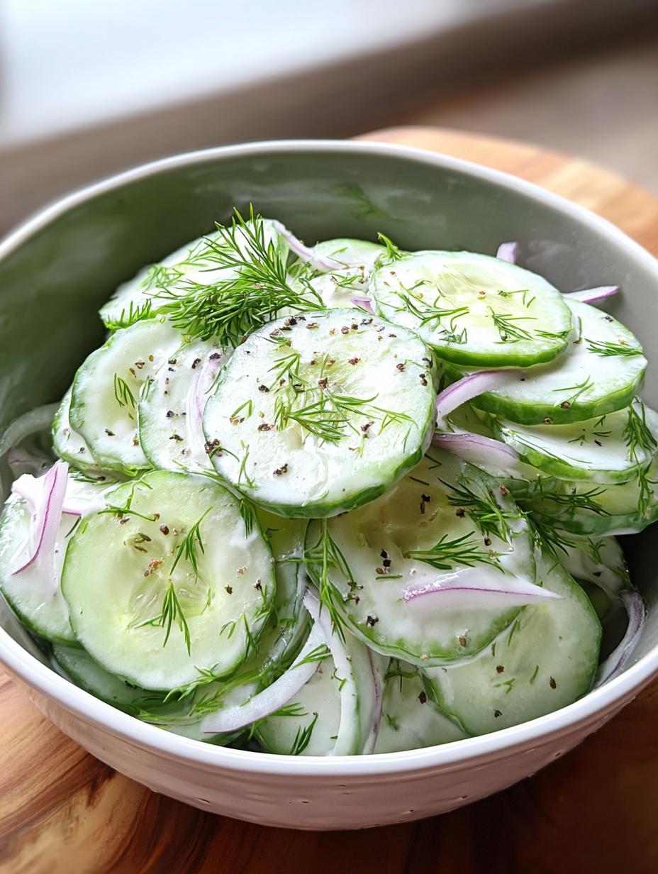 Creamy Cucumber Salad