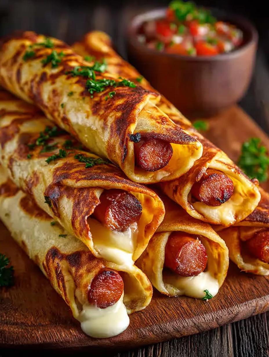 Gebackene Hot Dogs Tortilla: 10 Minuten Verrukkelijk Comfortfood - Gebackene Hot Dogs Tortilla - additional detail