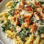 Kale Chicken Caesar Pasta
