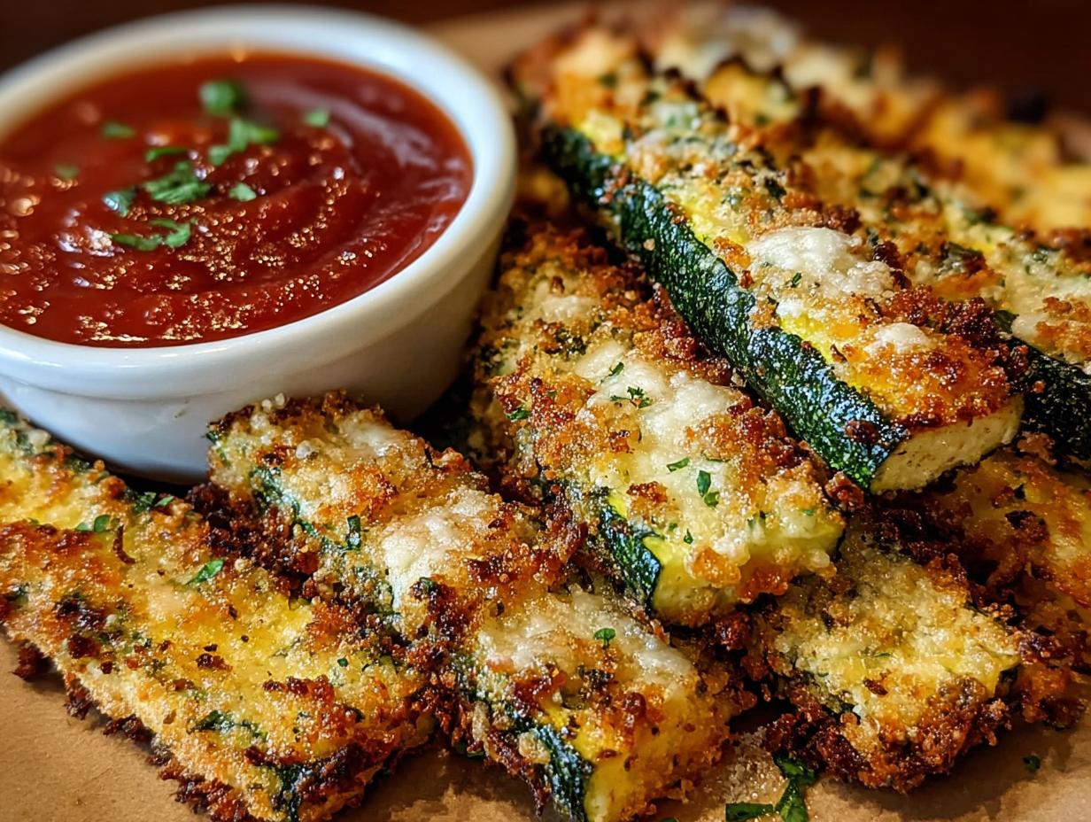 Knusprige Gebackene Parmesan Zucchini: Heerlijke Ovensnack - Knusprige Gebackene Parmesan Zucchini - main visual representation