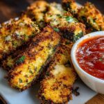 Knusprige Gebackene Parmesan Zucchini