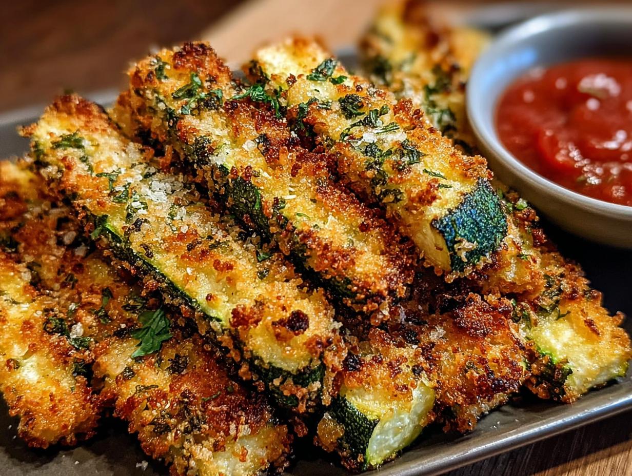 Knusprige Gebackene Parmesan Zucchini: Heerlijke Ovensnack - Knusprige Gebackene Parmesan Zucchini - additional detail