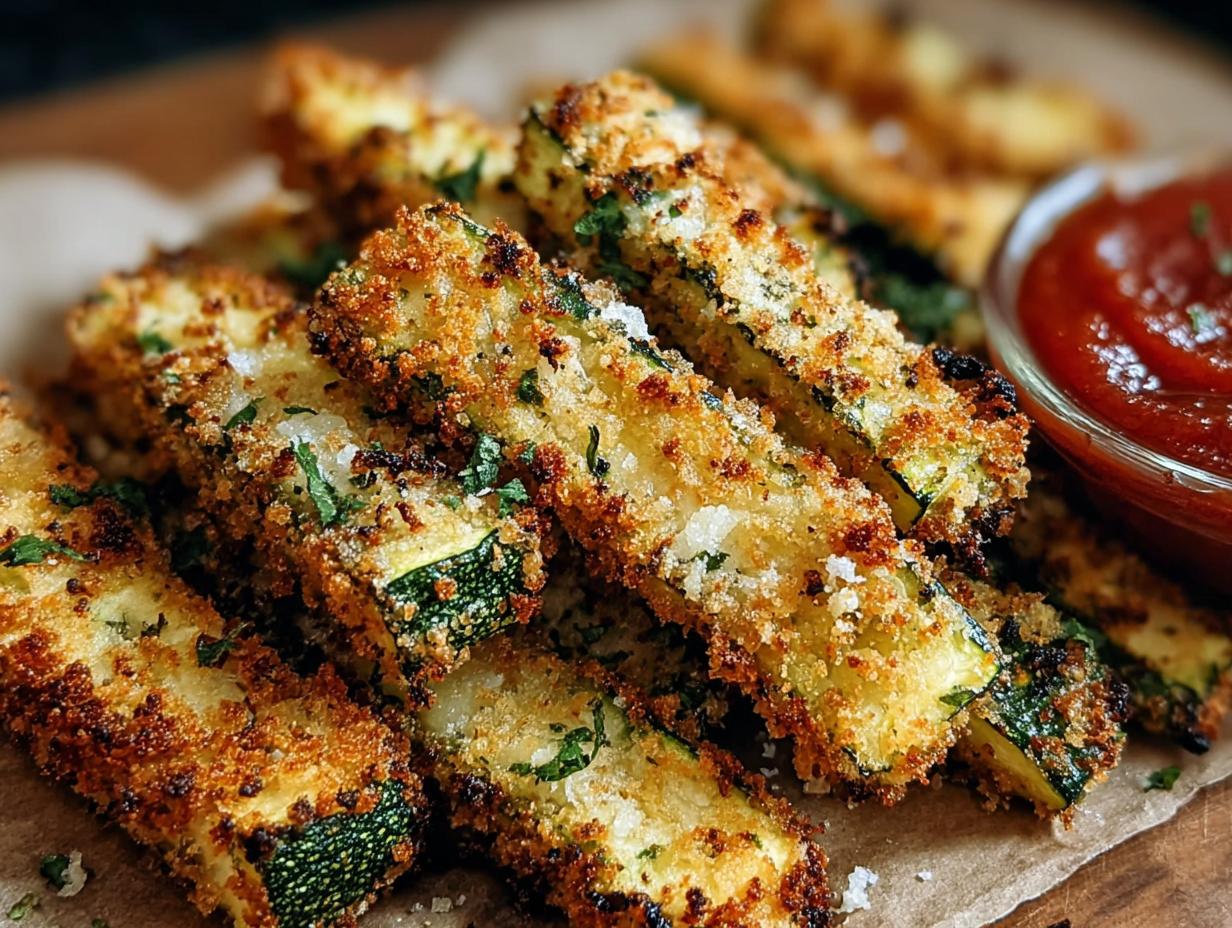 Knusprige Gebackene Parmesan Zucchini: Heerlijke Ovensnack - Knusprige Gebackene Parmesan Zucchini - additional detail