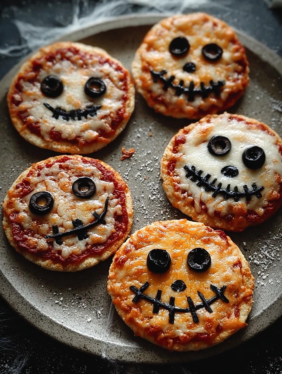 Magische Mini Halloween Pizza's Binnen 15 Min - Mini Halloween Pizzas - main visual representation