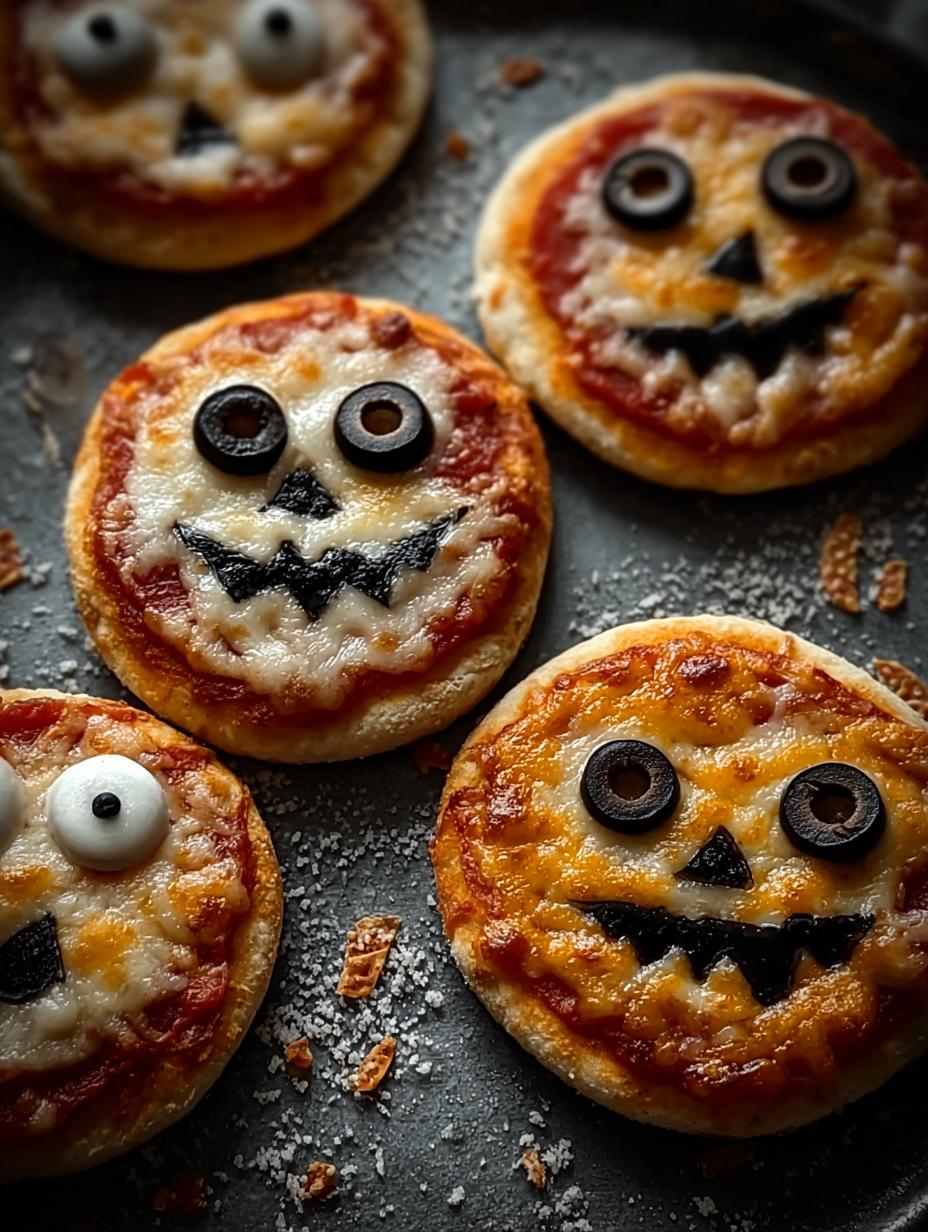 Mini Halloween Pizzas