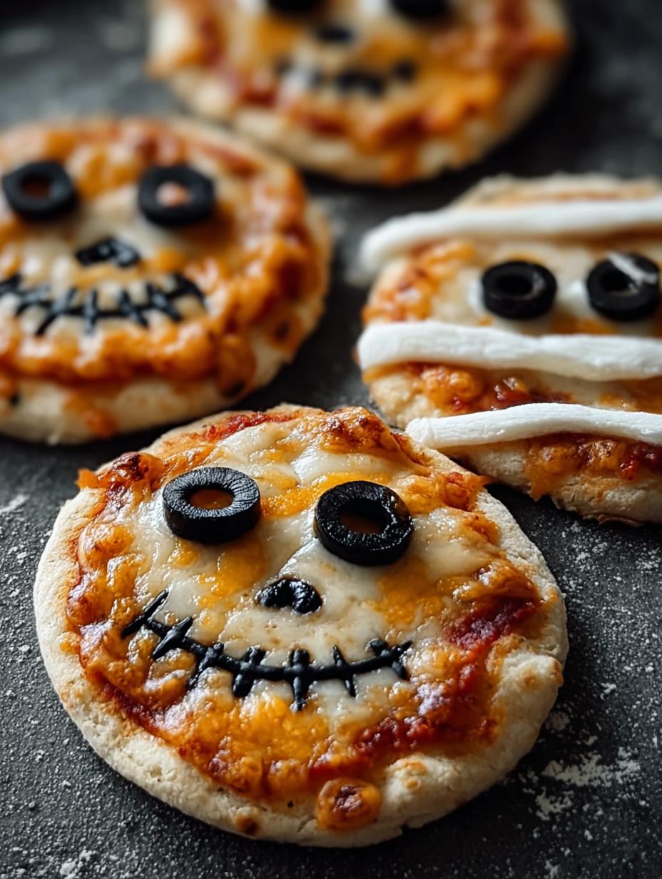 Mini Halloween Pizzas