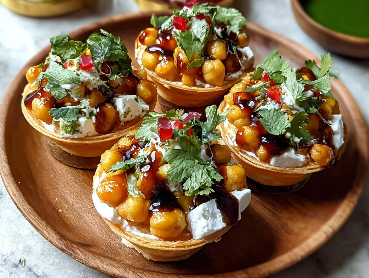 Papdi Chaat Appetizer Cups