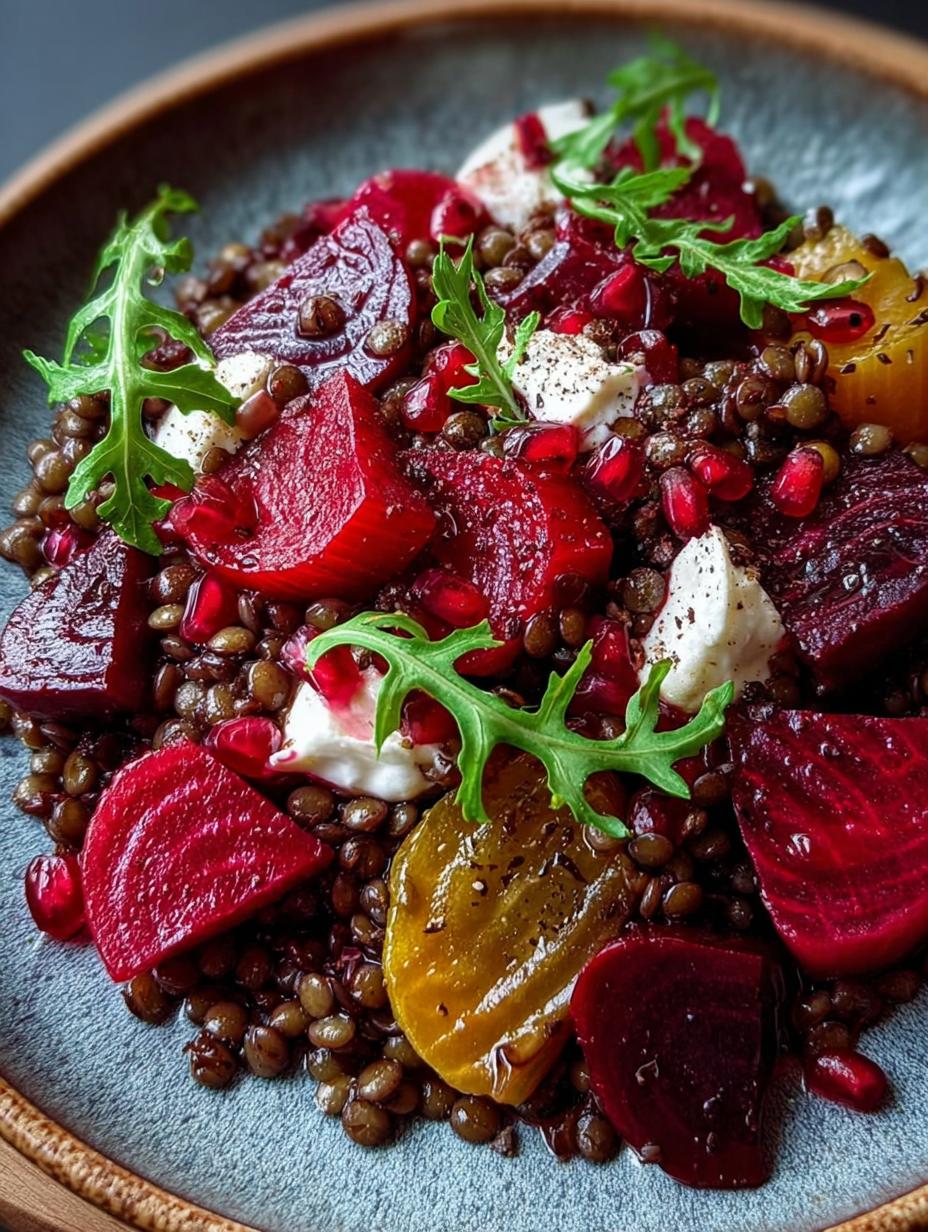 Rote Bete Linsen Salat: 1 heerlijk, gezond genot! 5 Rote Bete Linsen Salat: 1 heerlijk, gezond genot! - Rote Bete Linsen Salat - main visual representation