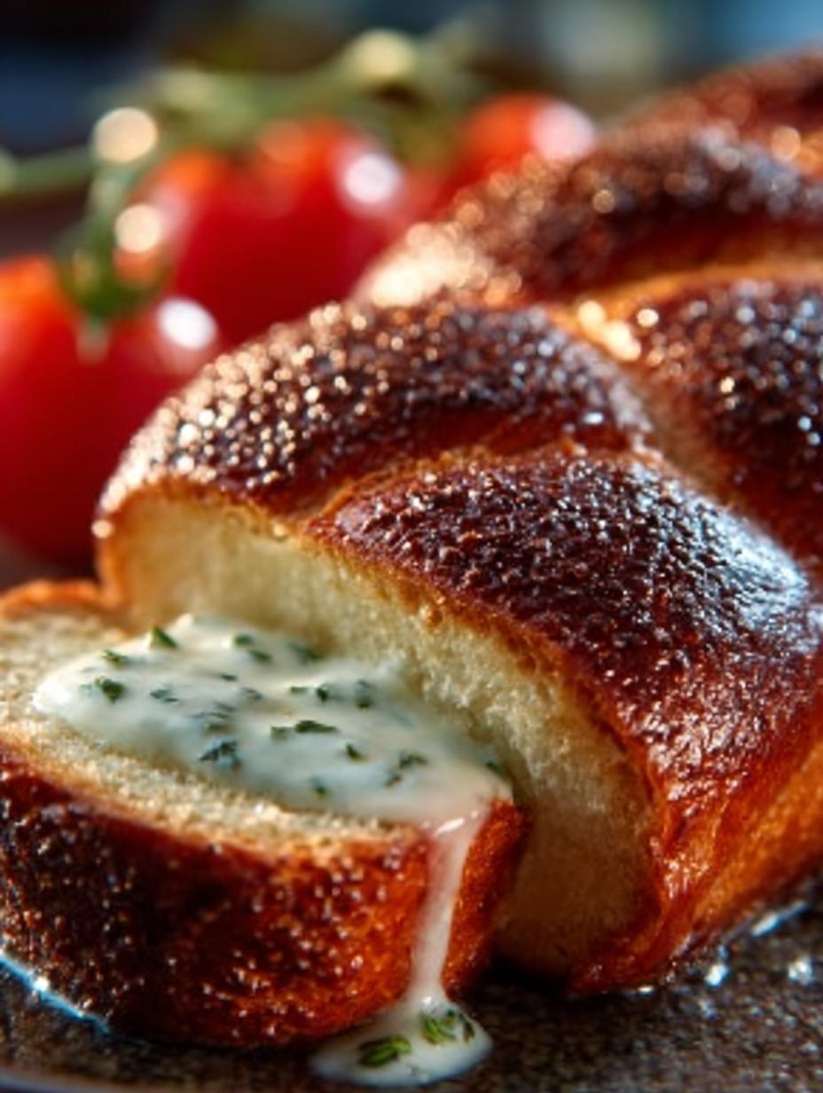 Detailopname van een perfect gerezen Einback Recept deeg, klaar om gevuld te worden