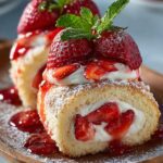 Erdbeer Kasekuchen Rollen