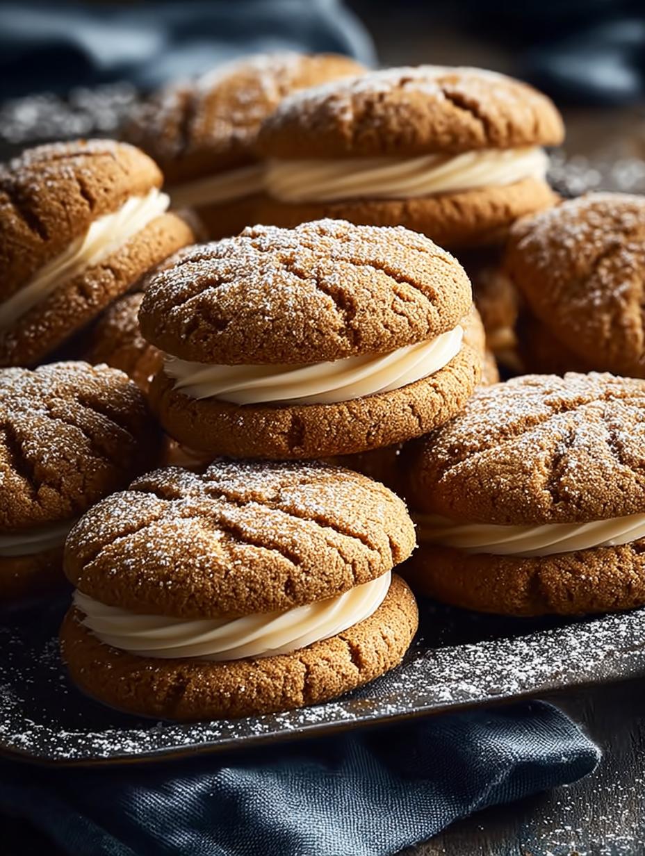 Heerlijke Ginger Kisses Biscuits: Een Zalige Traktatie - Ginger Kisses Biscuits - versgebakken koekjes met romige vulling op een rooster