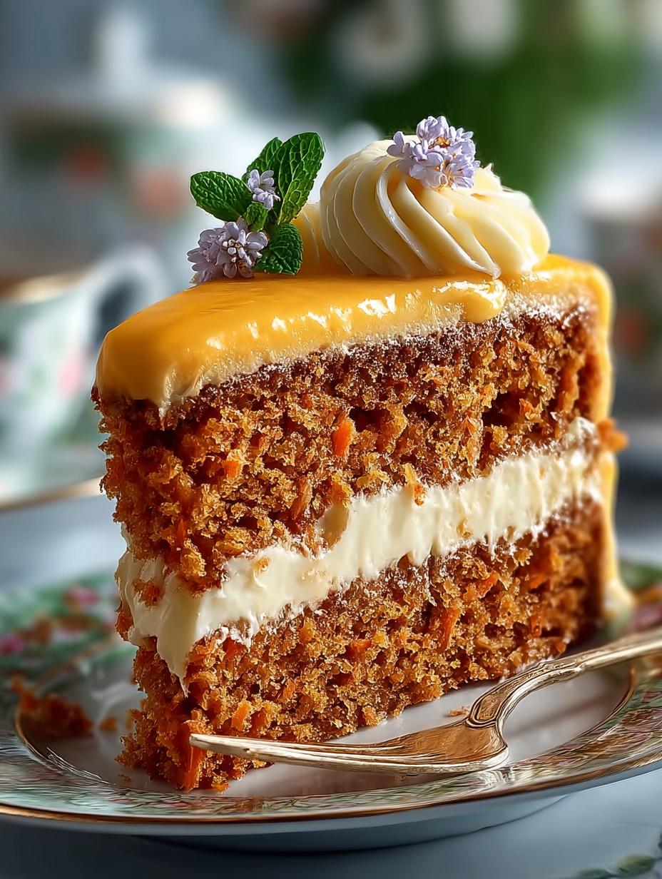 Goldener Brasilianischer Karottenkuchen: Een Wonder van Smaak - Goldener Brasilianischer Karottenkuchen - close-up van de textuur