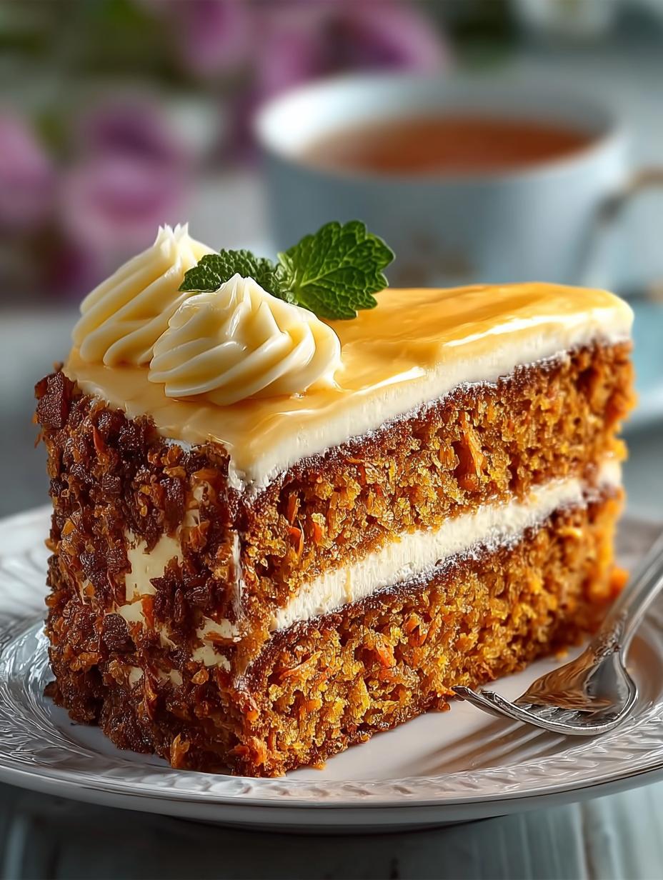 Goldener Brasilianischer Karottenkuchen