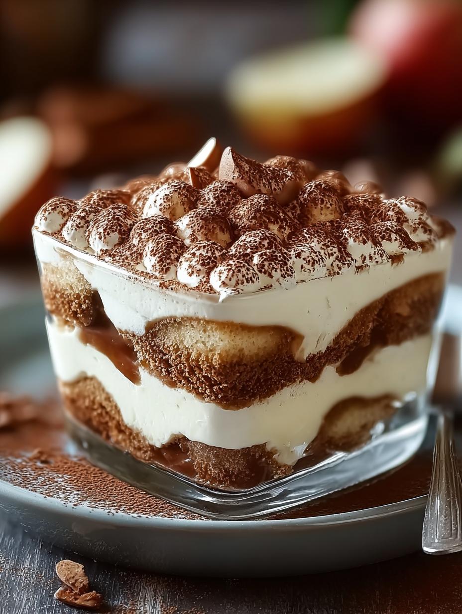 Hier Ist Een Eenvoudige, Fantastische Apfel-Zimt-Tiramisu - Hier Ist Ein Einfaches - main visual representation