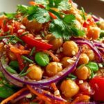 Knackiger Thai Kichererbsensalat