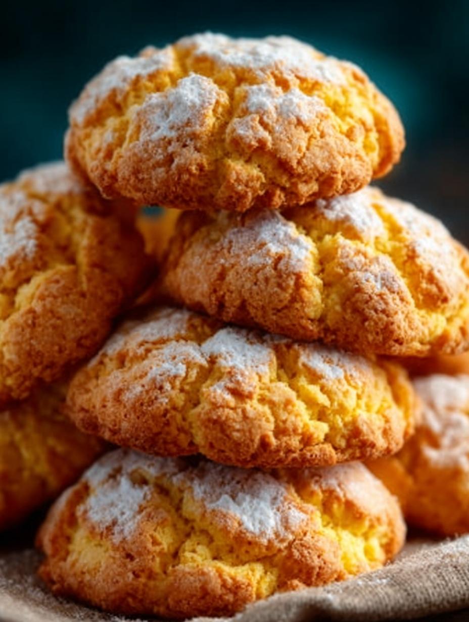 Close-up van perfect gebakken Orangekekse Leckere Und Einfache met een lichte glazuur en sinaasappelzeste