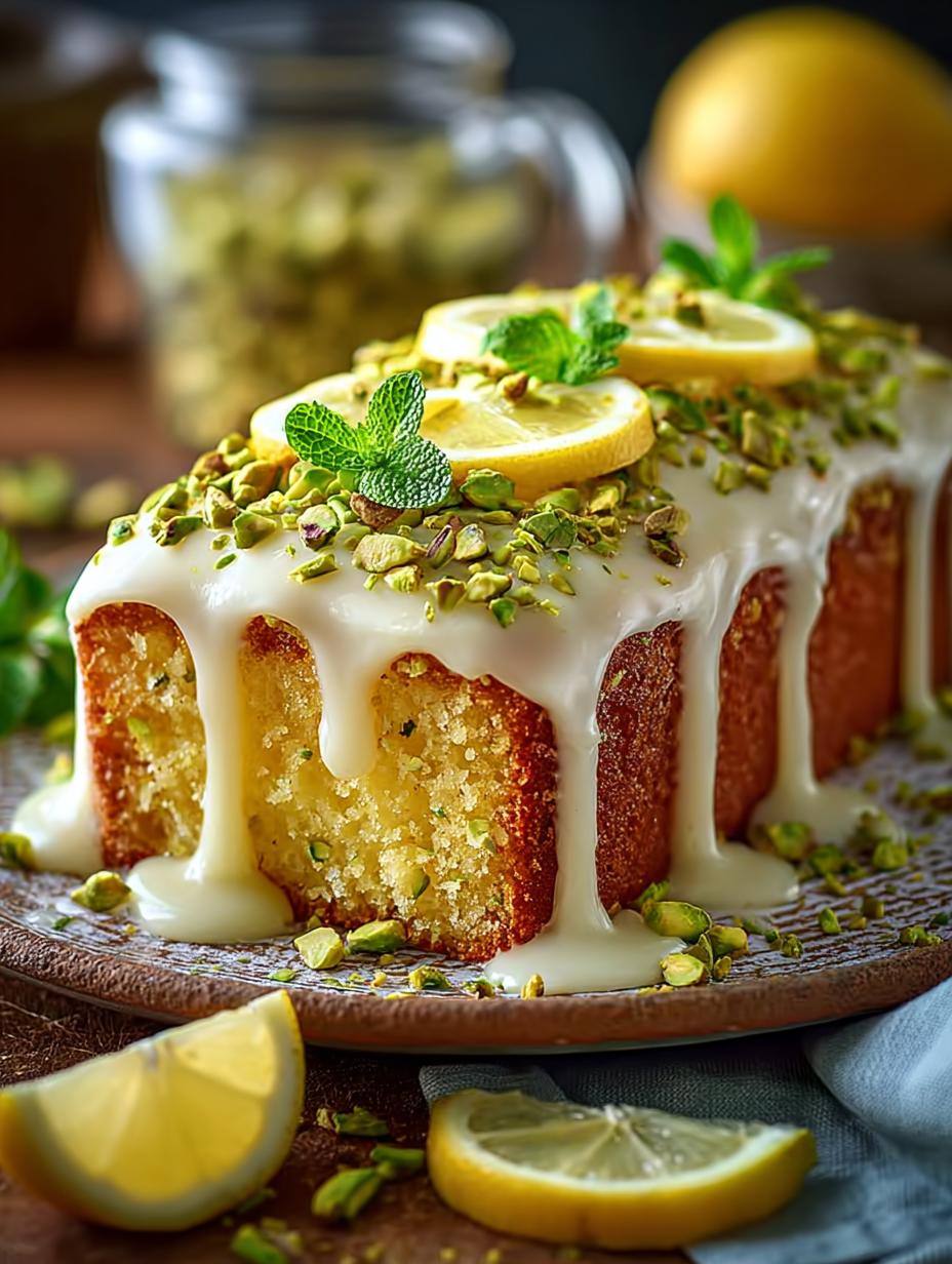 Pistazien Zitronen Kuchen