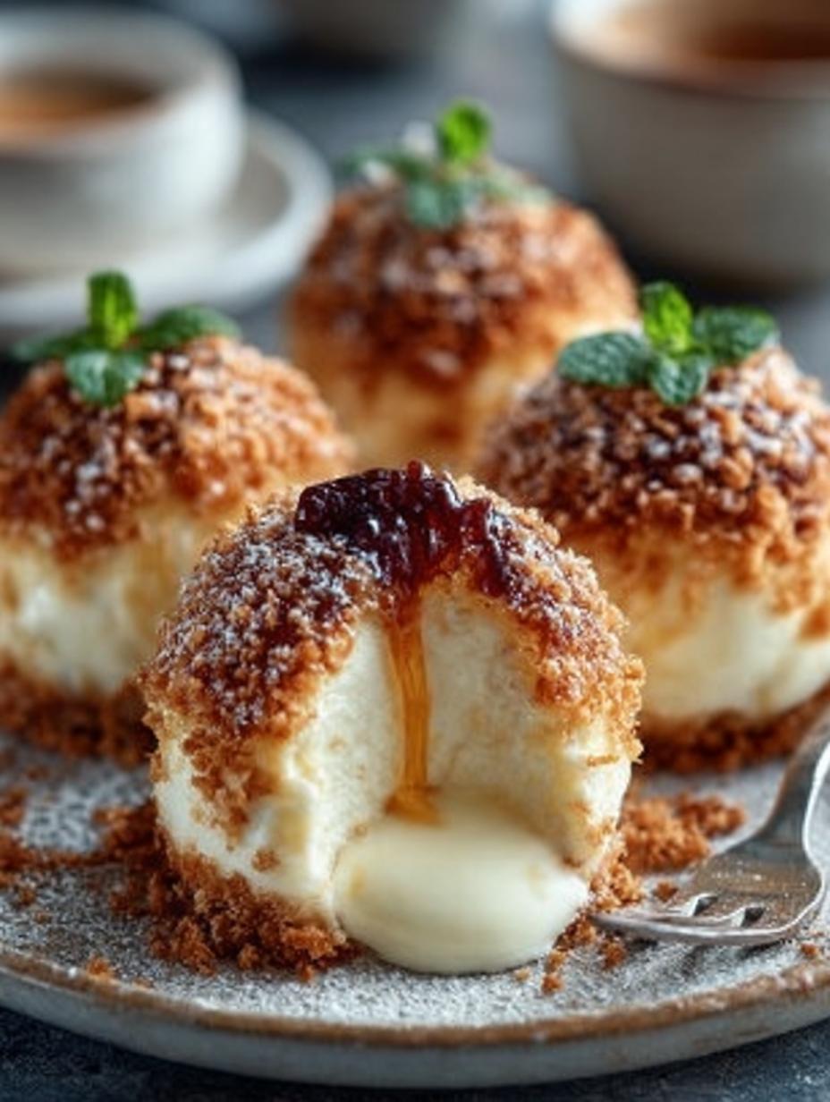 Schnelle Kasekuchen Kugeln Cremig