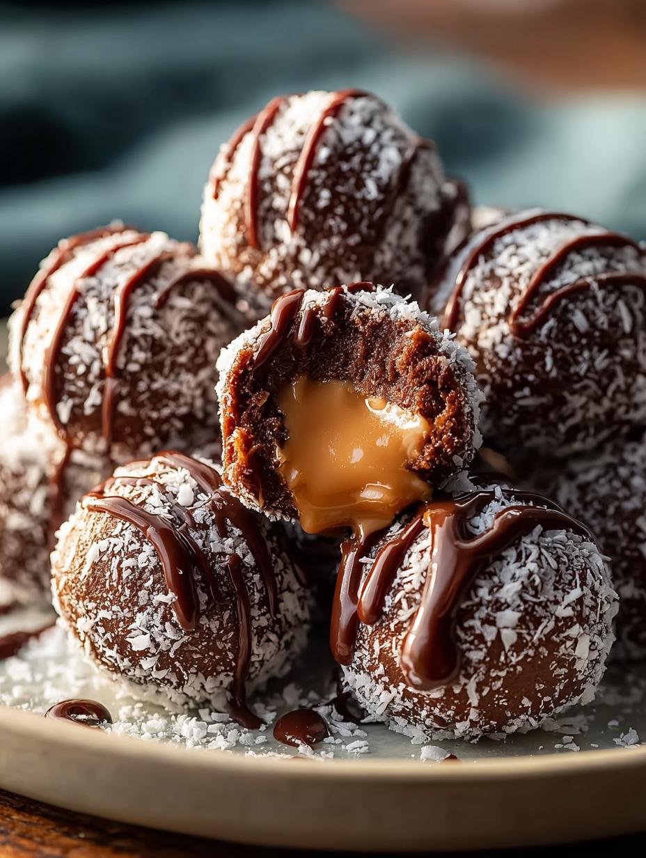 Verrukkelijke Schokoladen Erdnussbutter Schneebälle: 1 Geheime Truck! - Schokoladen Erdnussbutter Schneeballe - main visual representation