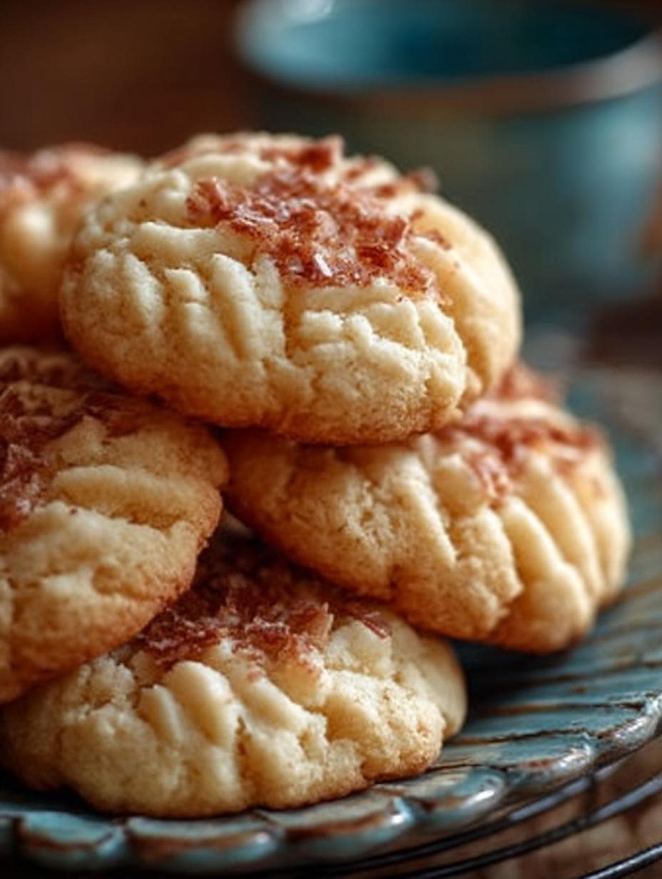 Heerlijke Unwiderstehliche Keto Frischkase Kekse vers gebakken op een bakplaat, klaar om af te koelen