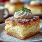 Vanillecremepudding Blaetterteig