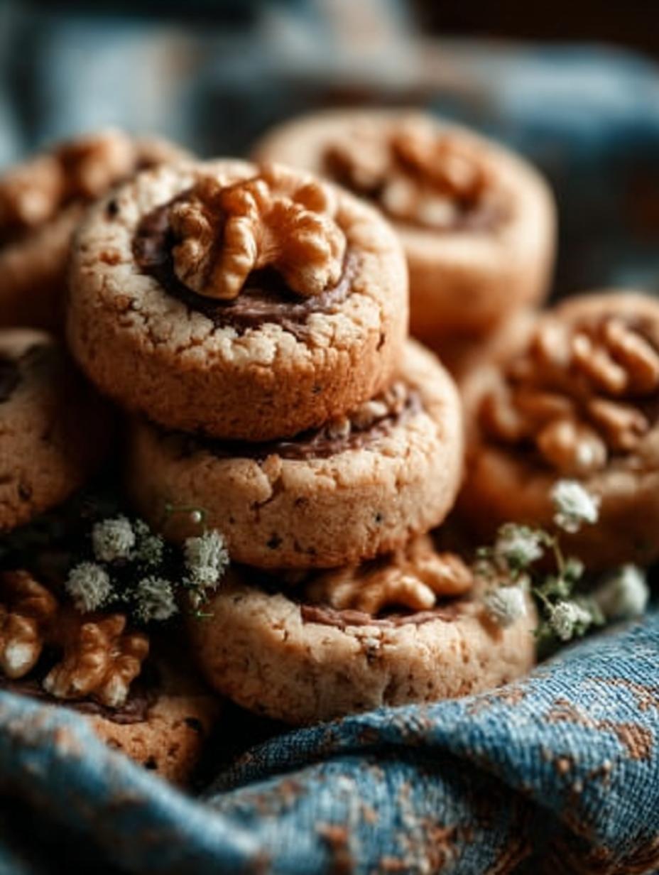 Close-up van Walnusstaler Snel Gemacht Ohne, perfect voor een snelle traktatie