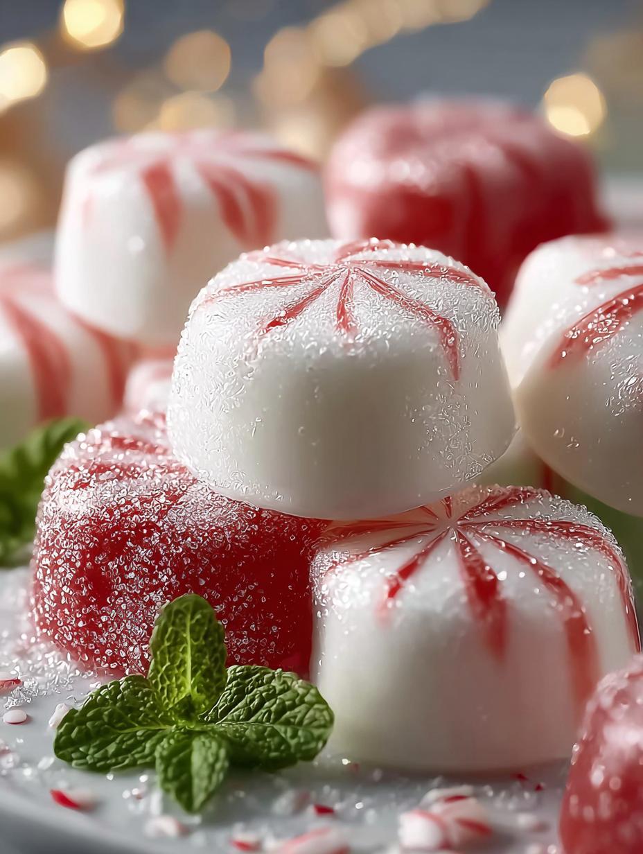 Weiche Weihnachts Pfefferminzbonbons