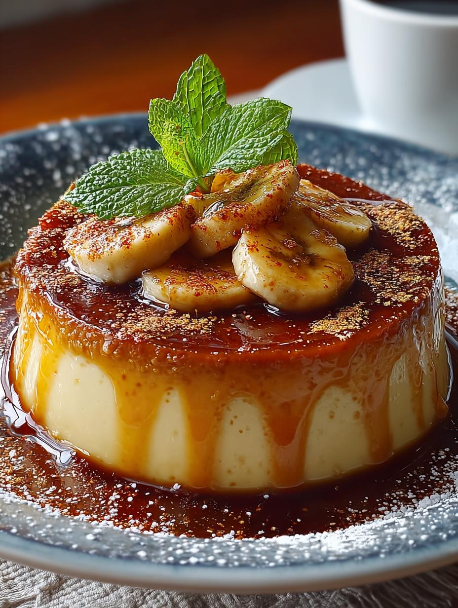 Bananenflan Salat