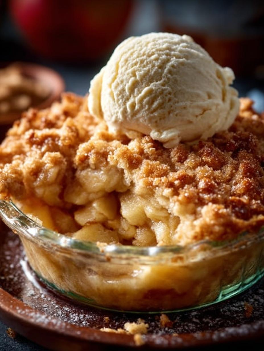 Bratapfel Apfel Crumble Mit