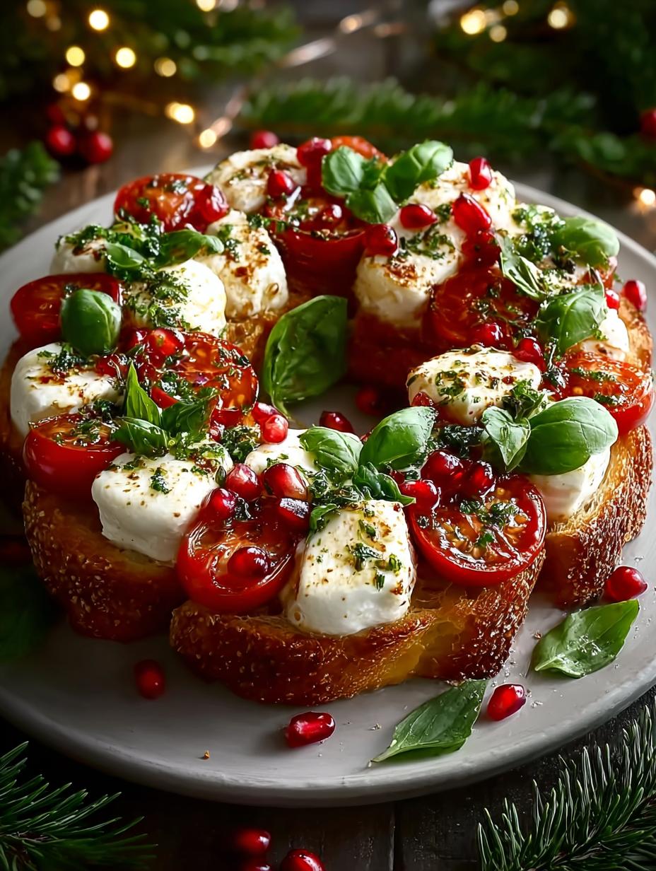 Christmas Bruschetta Wreath