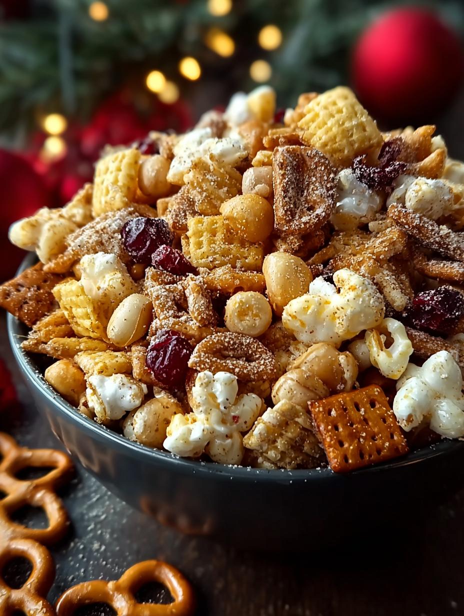 Christmas Crunch Snack Mix