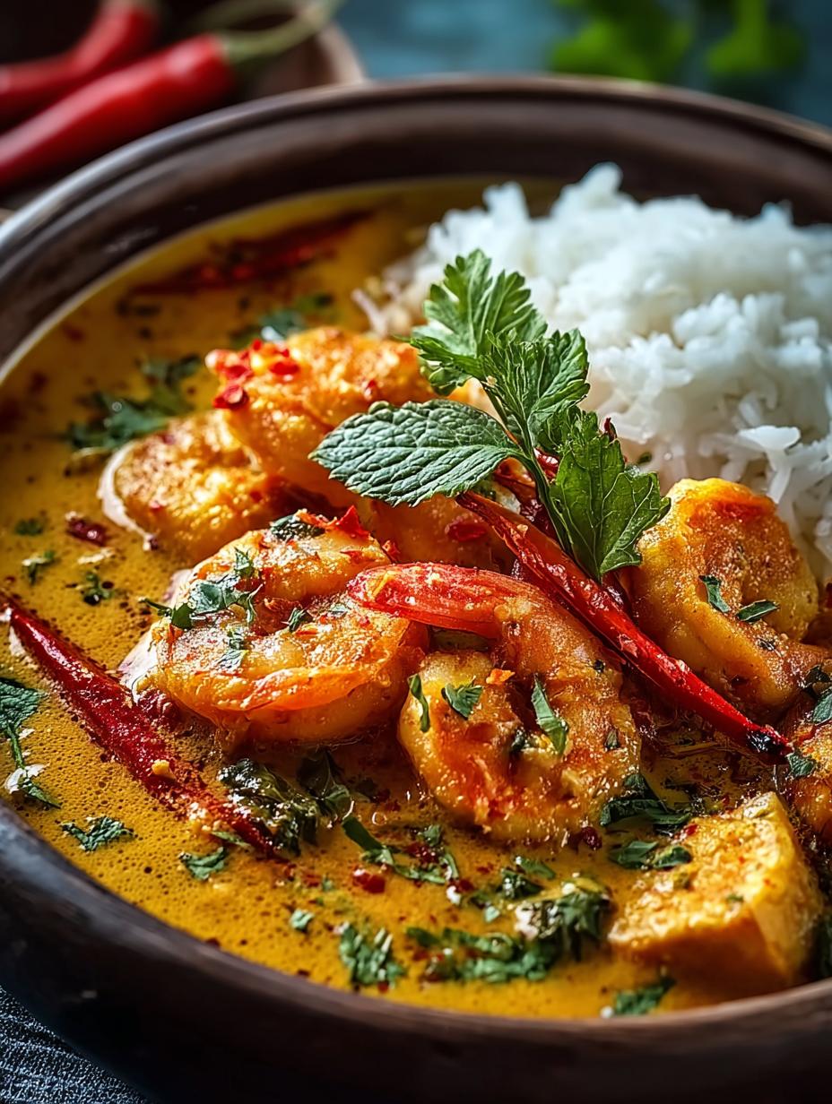 Cremiges Kokos Curry Mit