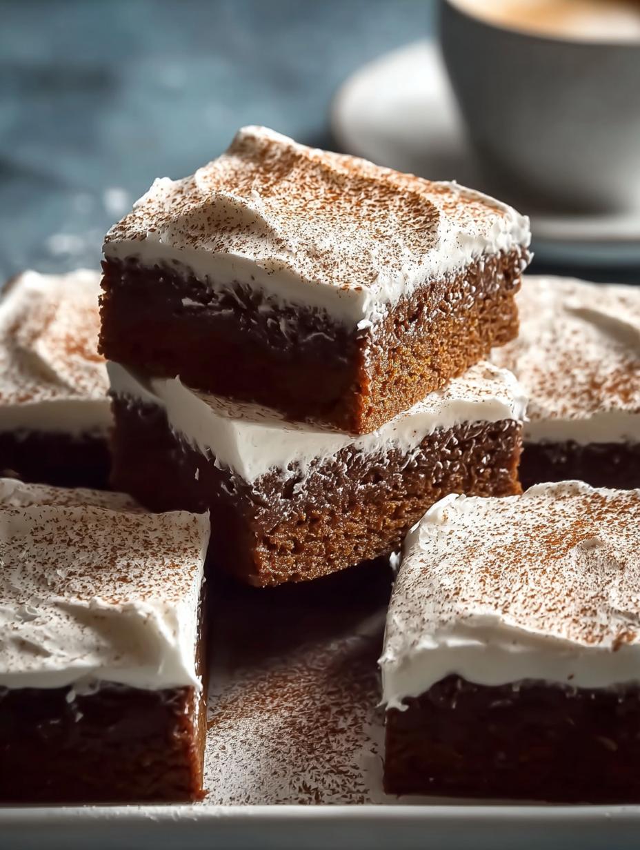 Onweerstaanbare Frosted Gingerbread Brownies: 1 geheim - Frosted Gingerbread Brownies - additional detail