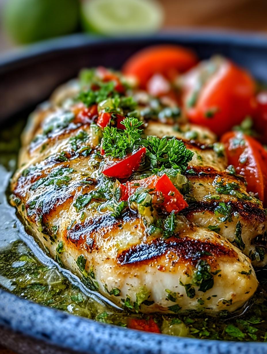 Grilled Salsa Verde Pepper