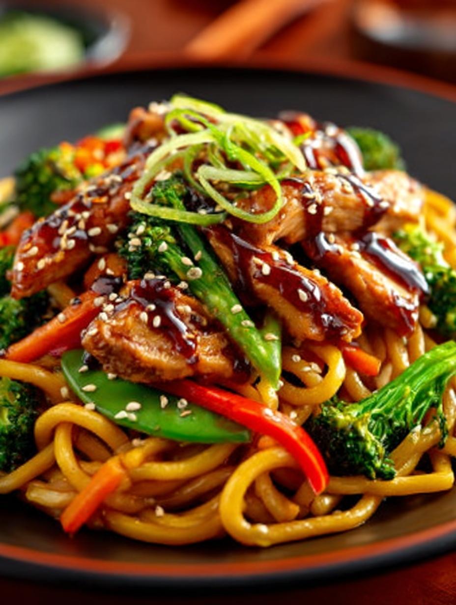 Hahnchen Teriyaki Nudeln