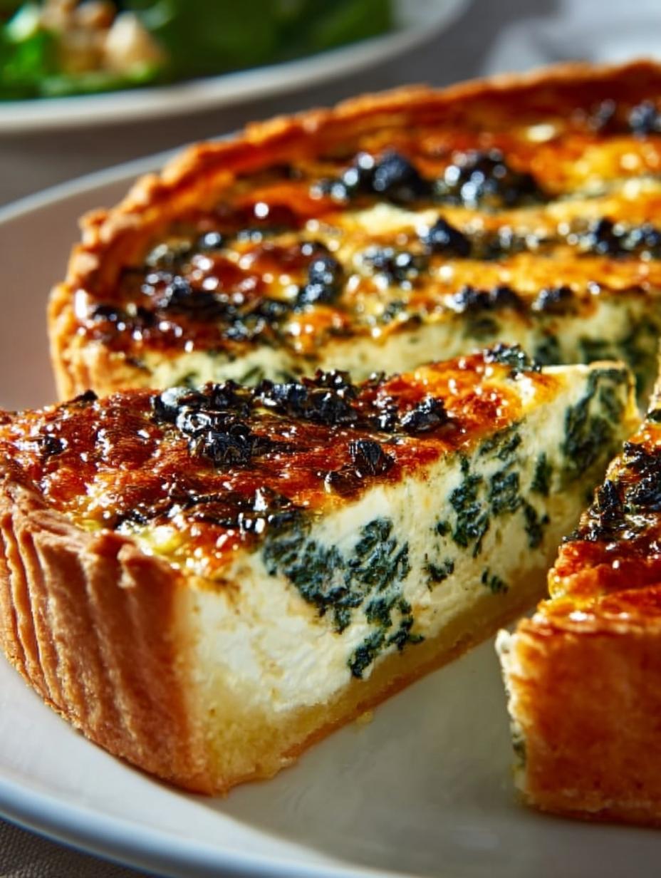 Huttenkase Spinat Quiche
