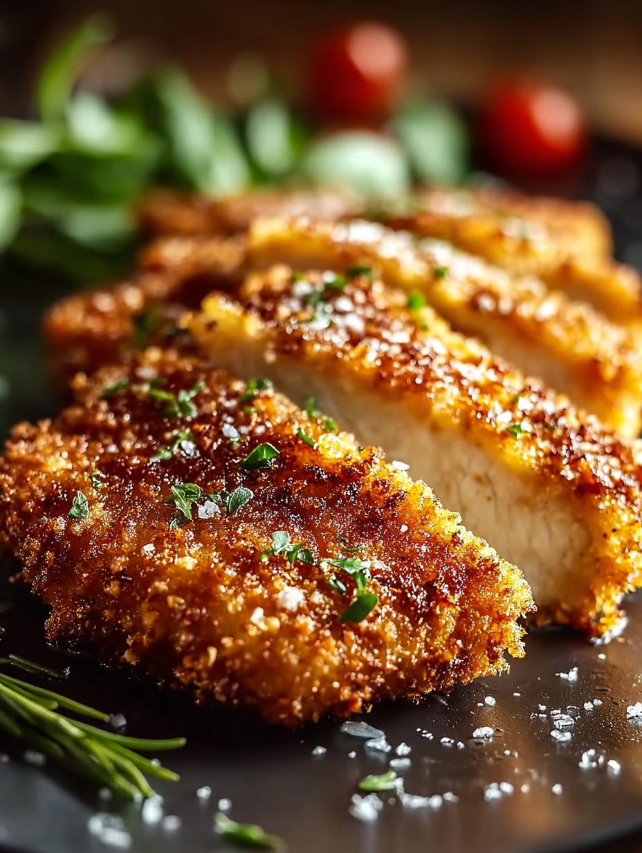 Knuspriges Parmesan Crusted Chicken