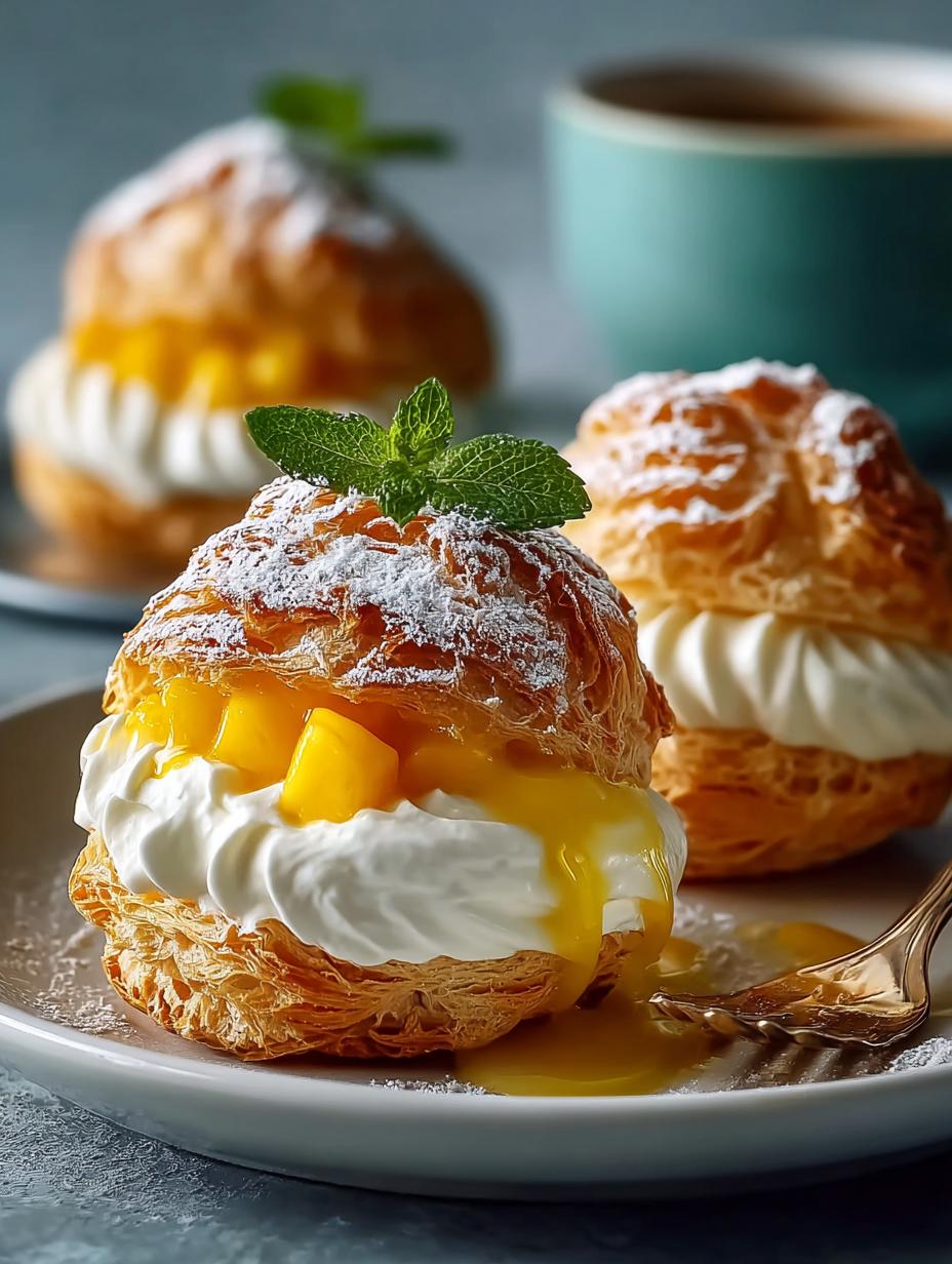 Ontdek 1 Sublieme Mango Kokos Creme Puffs Sensatie - Mango Kokos Creme Puffs - additional detail