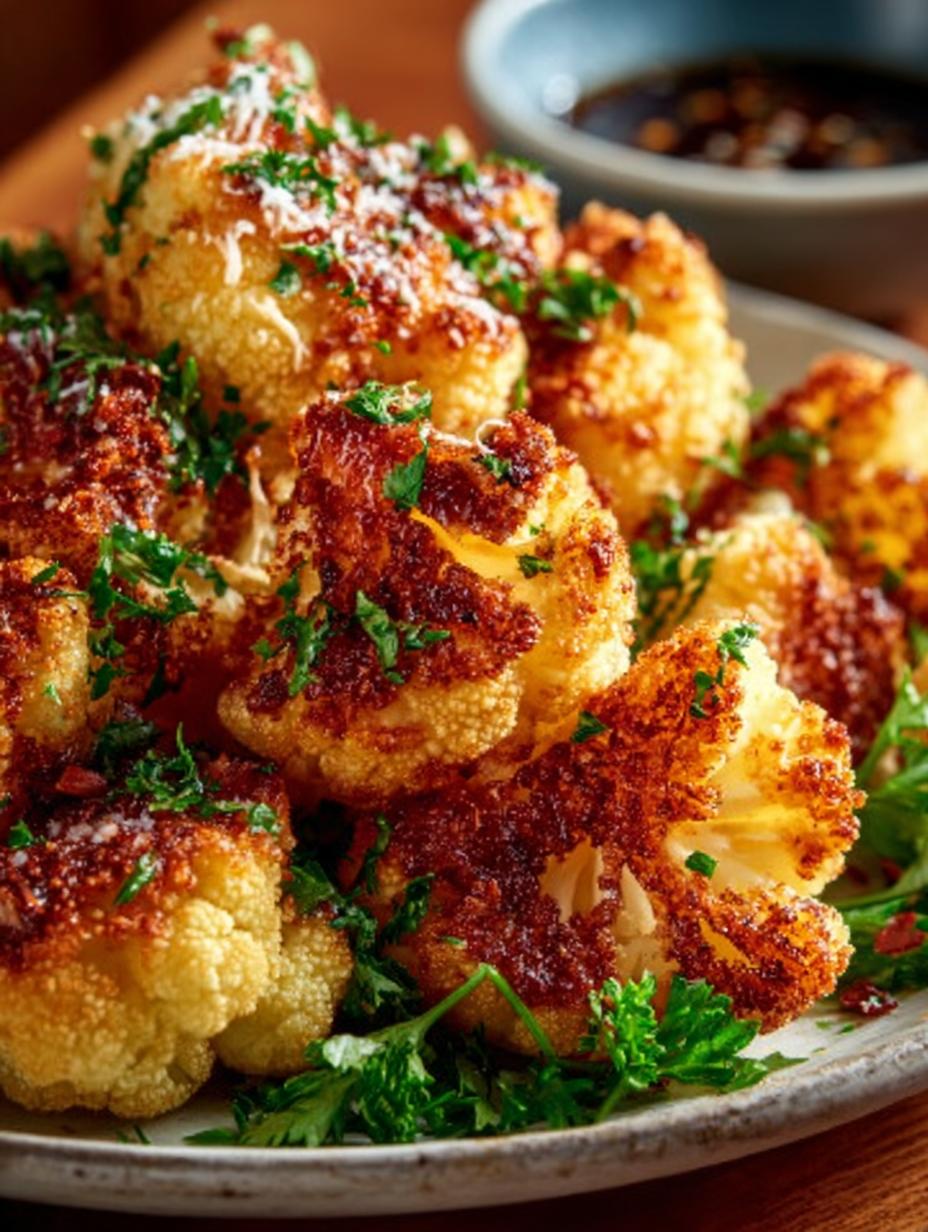 Panierter Blumenkohl Airfryer