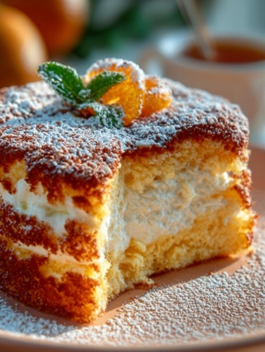 Heerlijke Russischer Milchmadchenkuchen Zubereitung Minuten met romige lagen en fruitige garnering